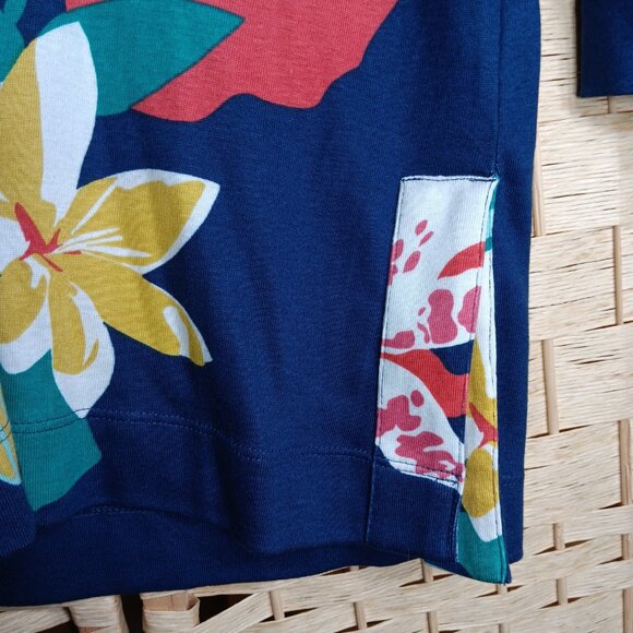 Two Chico's Tops Tropical Long 3/4 Sleeve Pima Cotton Modal Blends 12 - Picture 9 of 13